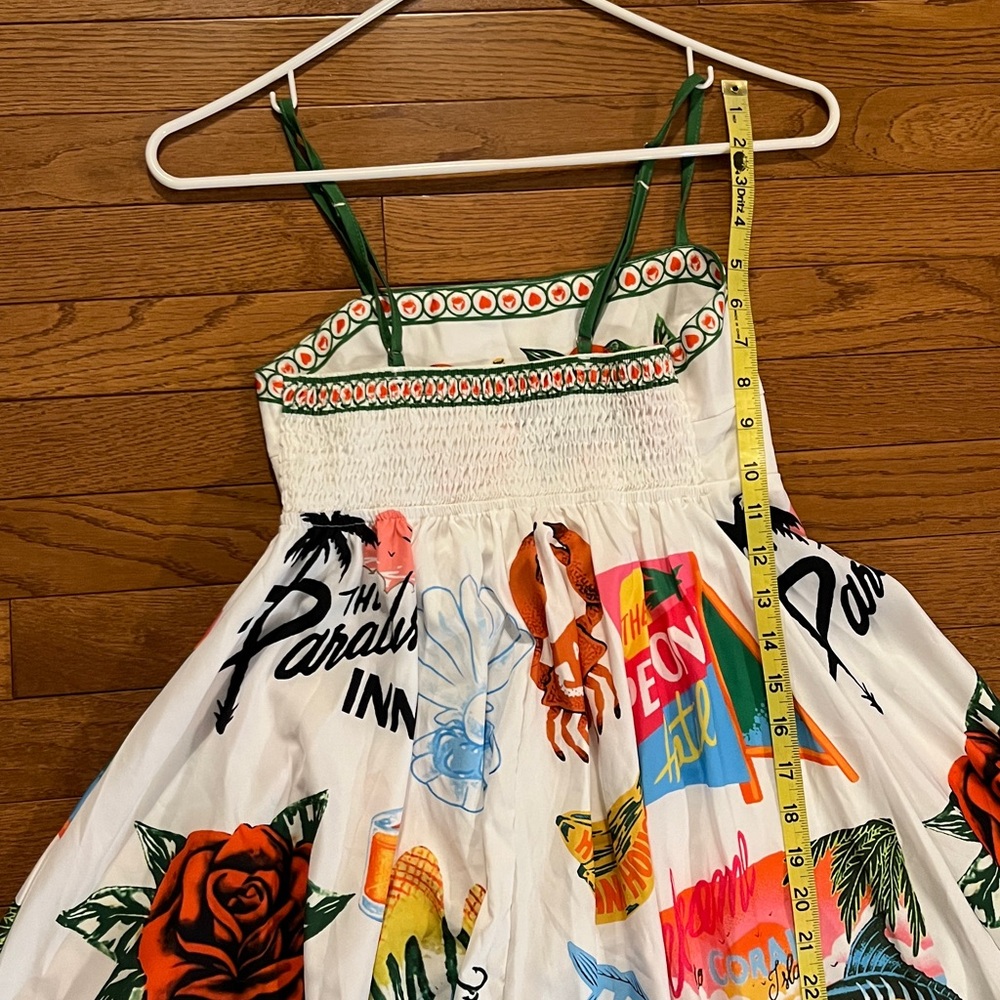 Cute Tropical Novelty Print Sleeveless Maxi Dress 🦀 - Picture 11 of 16